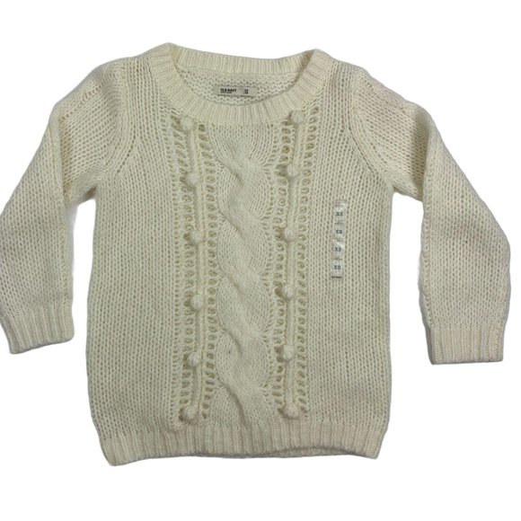 Old Navy Sweaters - Old Navy NWT XS Ivory Sweater Wool Blend Knit